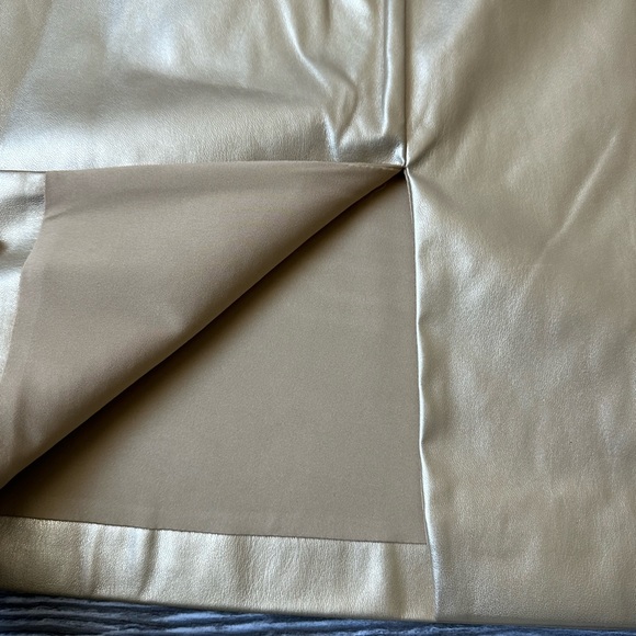 Gold faux leather dress - Picture 10 of 16